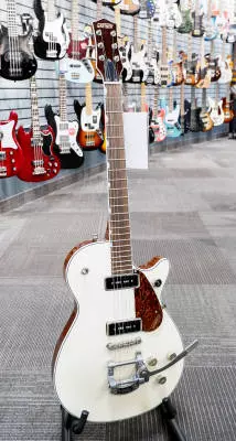 Store Special Product - Gretsch Guitars - G5210T-P90 Electromatic Jet Two 90 Single-Cut with Bigsby, Laurel Fingerboard - Vintage White
